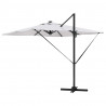 Parasol Roma Beżowy 286 x 284 x 270 cm Aluminium i Poliester