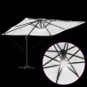 Parasol Roma Beżowy 286 x 284 x 270 cm Aluminium i Poliester