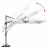 Parasol Roma Beżowy 286 x 284 x 270 cm Aluminium i Poliester