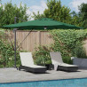 Parasol Roma Zielony 286 x 284 x 270 cm Aluminium i Poliester