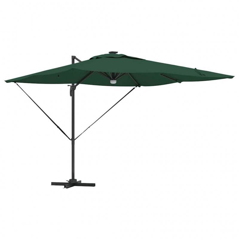 Parasol Roma Zielony 286 x 284 x 270 cm Aluminium i Poliester