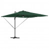 Parasol Roma Zielony 286 x 284 x 270 cm Aluminium i Poliester