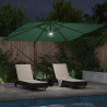 Parasol Roma Zielony 286 x 284 x 270 cm Aluminium i Poliester