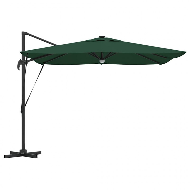 Parasol Roma Zielony 286 x 284 x 270 cm Aluminium i Poliester