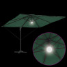 Parasol Roma Zielony 286 x 284 x 270 cm Aluminium i Poliester