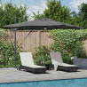 Parasol Roma Antracyt 286 x 284 x 270 cm Aluminium i Poliester