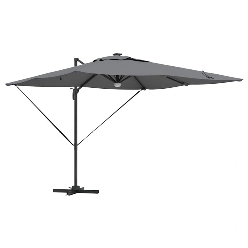 Parasol Roma Antracyt 286 x 284 x 270 cm Aluminium i Poliester