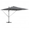 Parasol Roma Antracyt 286 x 284 x 270 cm Aluminium i Poliester