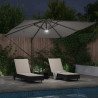 Parasol Roma Antracyt 286 x 284 x 270 cm Aluminium i Poliester