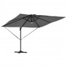 Parasol Roma Antracyt 286 x 284 x 270 cm Aluminium i Poliester