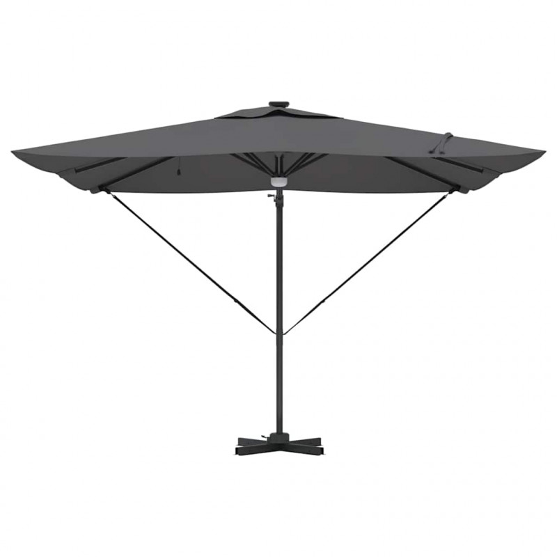Parasol Roma Antracyt 286 x 284 x 270 cm Aluminium i Poliester