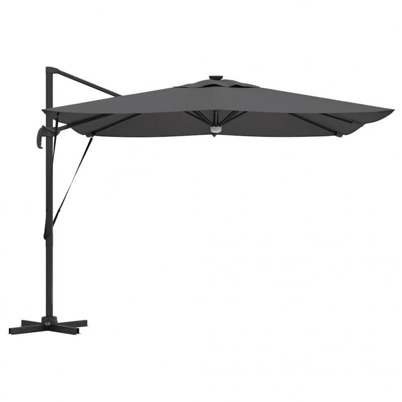 Parasol Roma Antracyt 286 x 284 x 270 cm Aluminium i Poliester