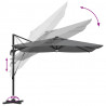 Parasol Roma Antracyt 286 x 284 x 270 cm Aluminium i Poliester