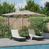 Parasol Roma Ze LED Lights Ciemnoszary 286 x 284 x 270 cm