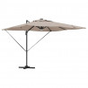 Parasol Roma Ze LED Lights Ciemnoszary 286 x 284 x 270 cm