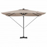 Parasol Roma Ze LED Lights Ciemnoszary 286 x 284 x 270 cm