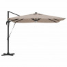 Parasol Roma Ze LED Lights Ciemnoszary 286 x 284 x 270 cm