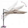 Parasol Roma Ze LED Lights Ciemnoszary 286 x 284 x 270 cm
