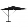Parasol Roma Czarny 286 x 284 x 270 cm Aluminium i Poliester