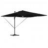 Parasol Roma Czarny 286 x 284 x 270 cm Aluminium i Poliester