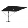 Parasol Roma Czarny 286 x 284 x 270 cm Aluminium i Poliester