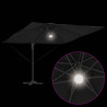 Parasol Roma Czarny 286 x 284 x 270 cm Aluminium i Poliester