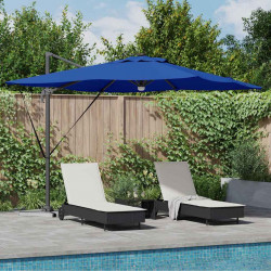Parasol Roma Niebieski 286 x 284 x 270 cm Aluminium i Poliester