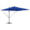 Parasol Roma Niebieski 286 x 284 x 270 cm Aluminium i Poliester