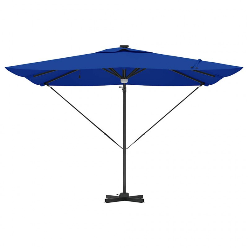 Parasol Roma Niebieski 286 x 284 x 270 cm Aluminium i Poliester