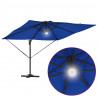 Parasol Roma Niebieski 286 x 284 x 270 cm Aluminium i Poliester