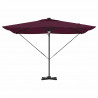 Parasol Roma Czerwony 286 x 284 x 270 cm Aluminium i Poliester
