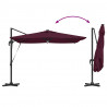 Parasol Roma Czerwony 286 x 284 x 270 cm Aluminium i Poliester