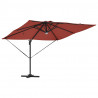 Parasol Roma Czerwony 286 x 284 x 270 cm Aluminium i Poliester