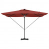 Parasol Roma Czerwony 286 x 284 x 270 cm Aluminium i Poliester