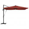 Parasol Roma Czerwony 286 x 284 x 270 cm Aluminium i Poliester