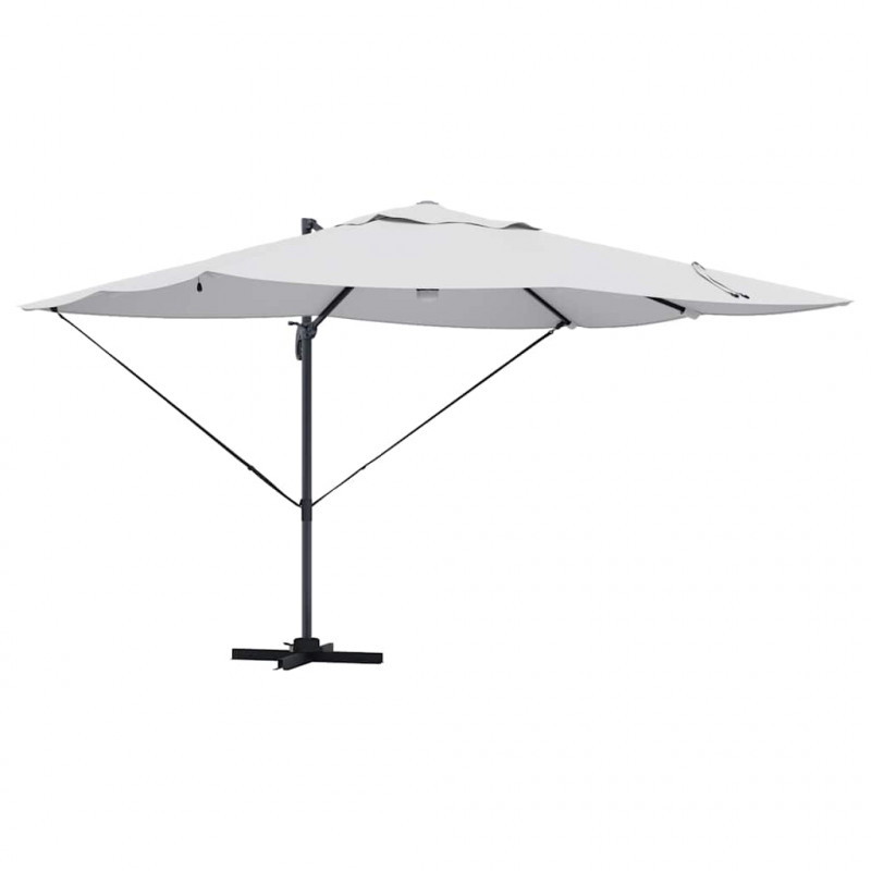 Parasol plażowy Ze LED Lights piaskowy 351 x 250 x 253 cm
