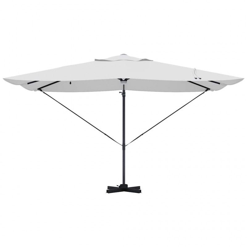 Parasol plażowy Ze LED Lights piaskowy 351 x 250 x 253 cm