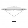 Parasol plażowy Ze LED Lights piaskowy 351 x 250 x 253 cm