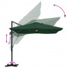 Parasol plażowy Ze LED Lights Zielony 351 x 250 x 253 cm