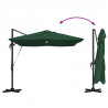 Parasol plażowy Ze LED Lights Zielony 351 x 250 x 253 cm