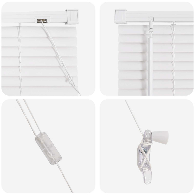 Żaluzja wenecka Z regulacją Biały 213 x 40 cm PVC