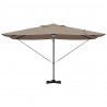 Parasol plażowy Ze LED Lights Ciemnoszary 351 x 250 x 253 cm