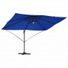 Parasol plażowy Ze LED Lights Niebieski azur 351 x 250 x 253 cm