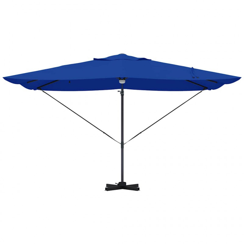 Parasol plażowy Ze LED Lights Niebieski azur 351 x 250 x 253 cm