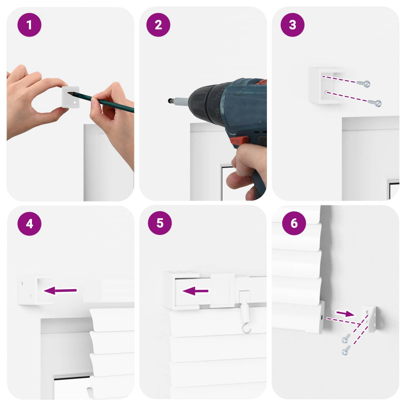 Żaluzja wenecka Z regulacją Biały 213 x 70 cm PVC