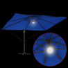 Parasol plażowy Ze LED Lights Niebieski azur 351 x 250 x 253 cm