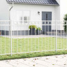 Element ogrodzenia Assen Biały 170 x 130 cm Stal