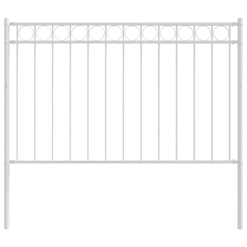 Element ogrodzenia Assen Biały 170 x 130 cm Stal
