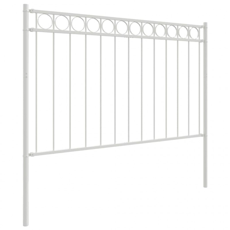 Element ogrodzenia Assen Biały 170 x 130 cm Stal