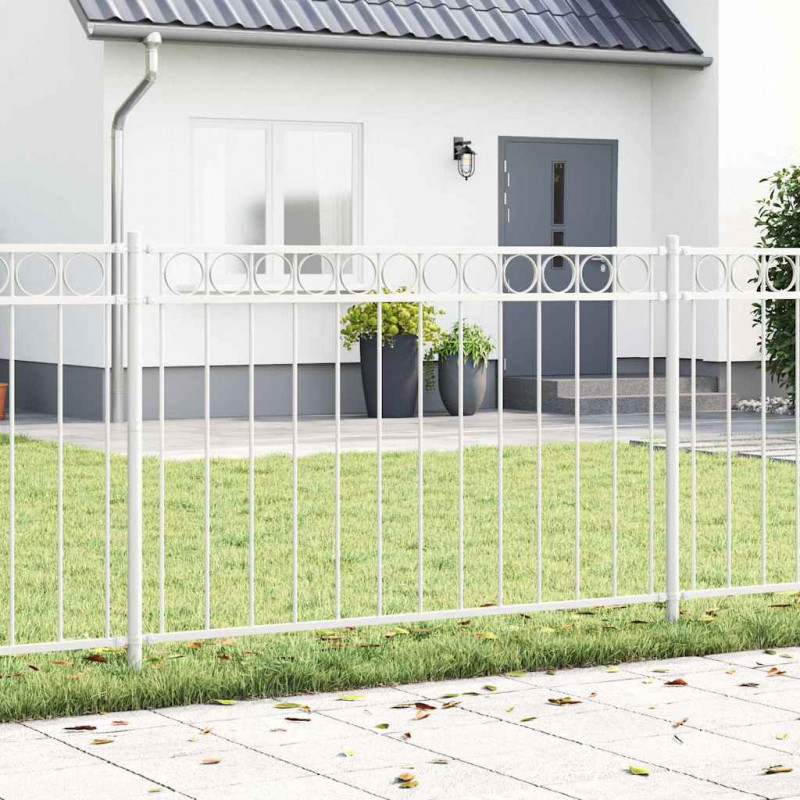 Element ogrodzenia Assen Biały 170 x 150 cm Stal
